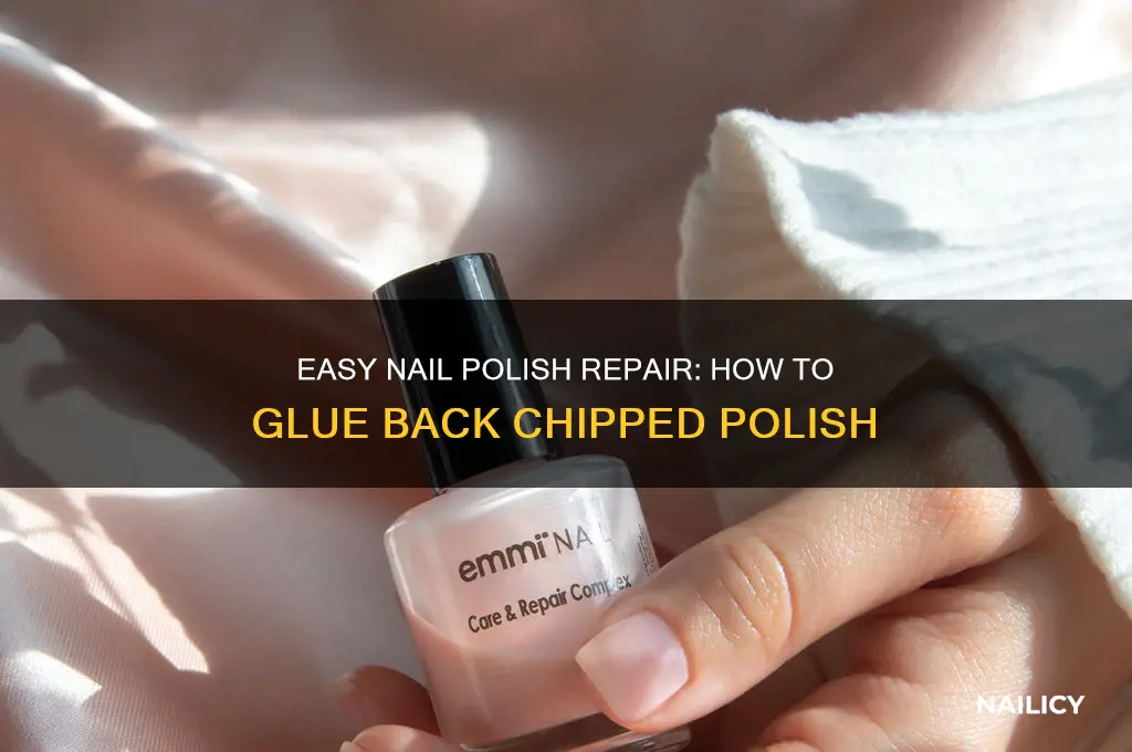 how do you glue back nail polish