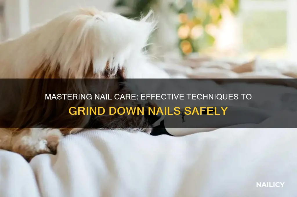 how do you grind down a nail