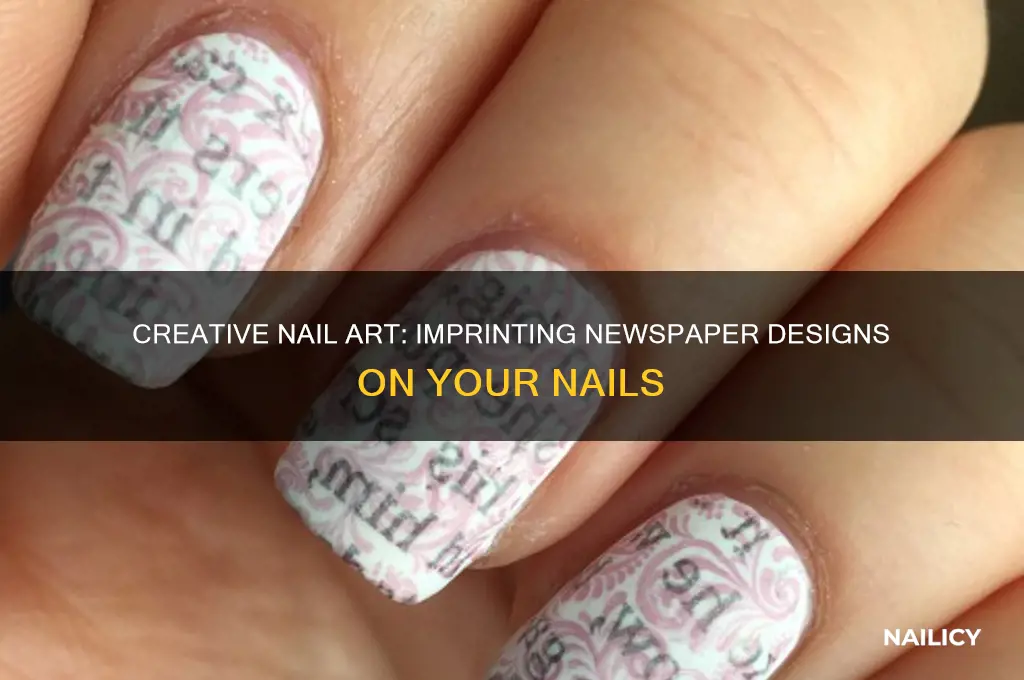 how do you imprint nrwspap on your nails