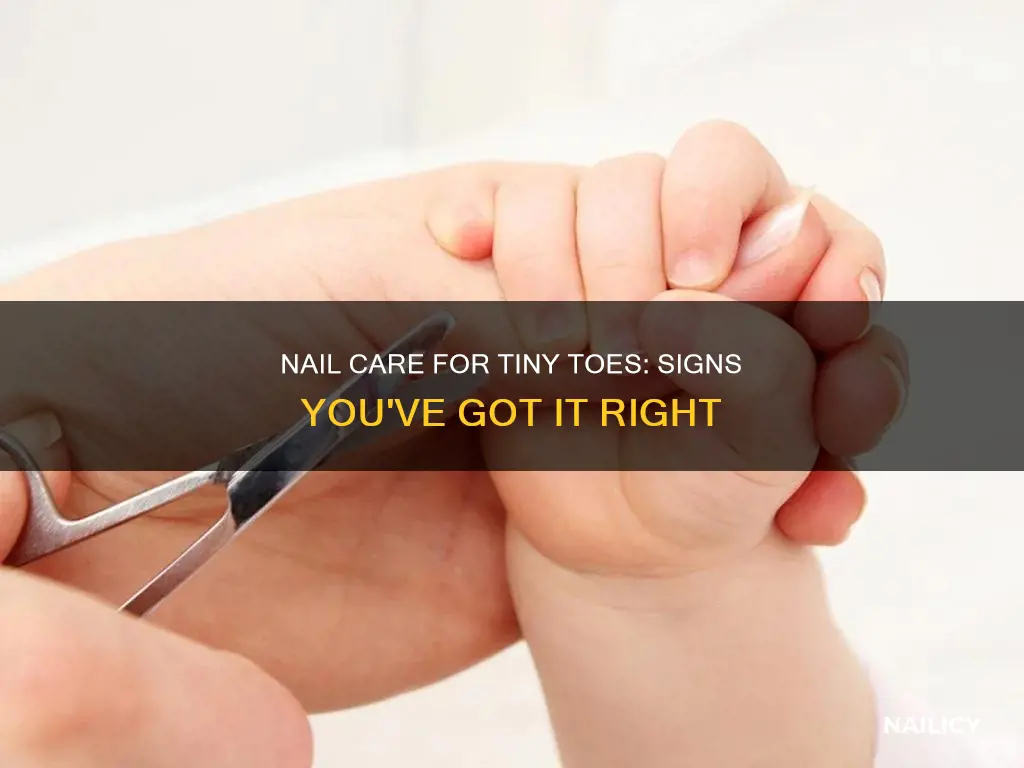 how do you know if you cut babies finger nails