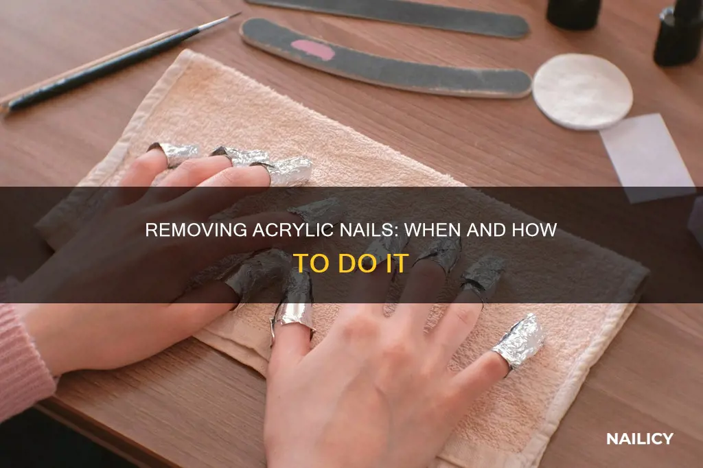 how do you know when to remove acrylic nails