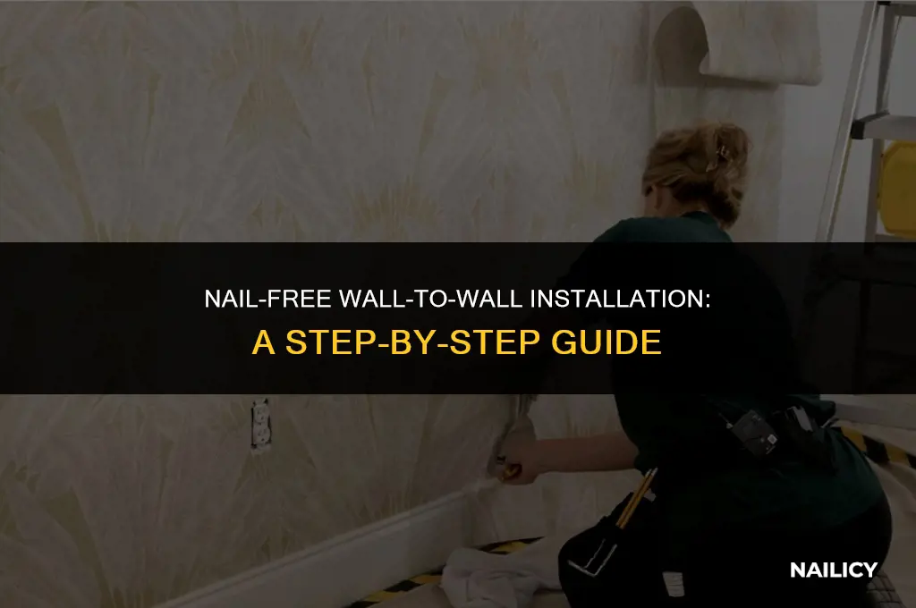 how do you lay wall to wall without using nails