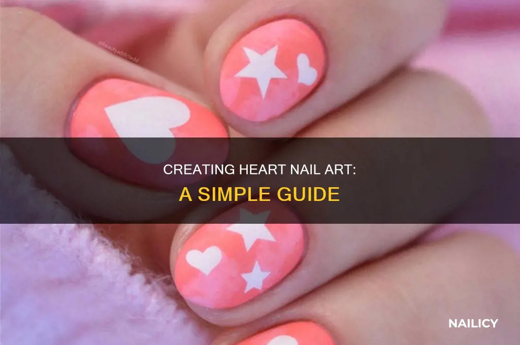 how do you make a heart on your nails
