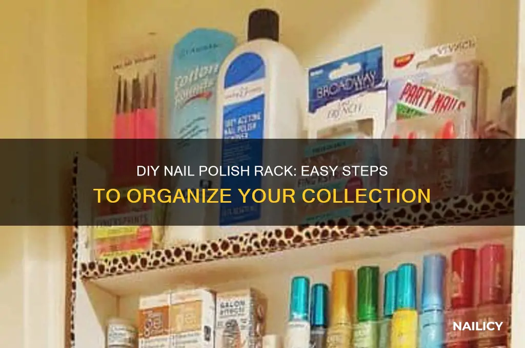 how do you make a nail polish rack