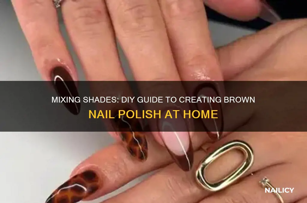 how do you make brown nail polish