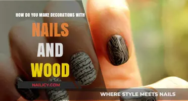 Creating Rustic Decorations with Nails and Wood