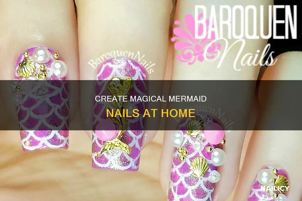 how do you make diy mermaid nails