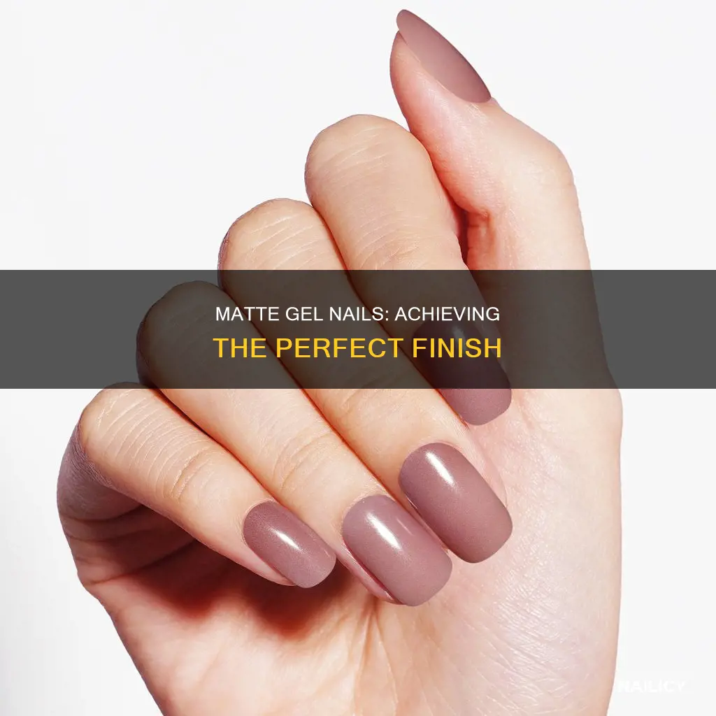 how do you make gel nail polish matte