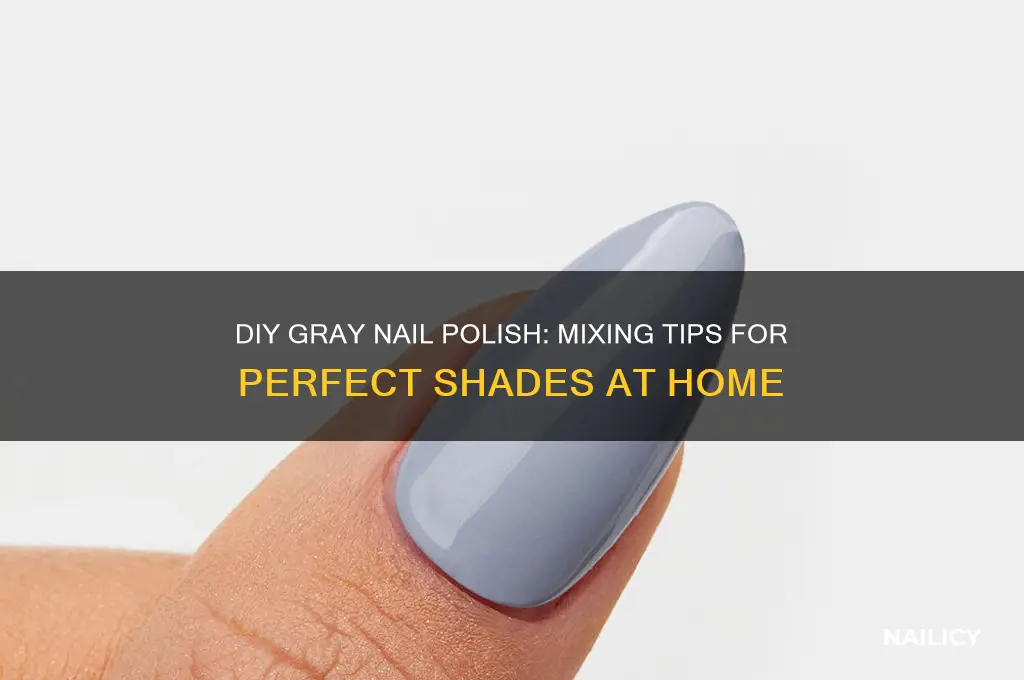 how do you make gray nail polish