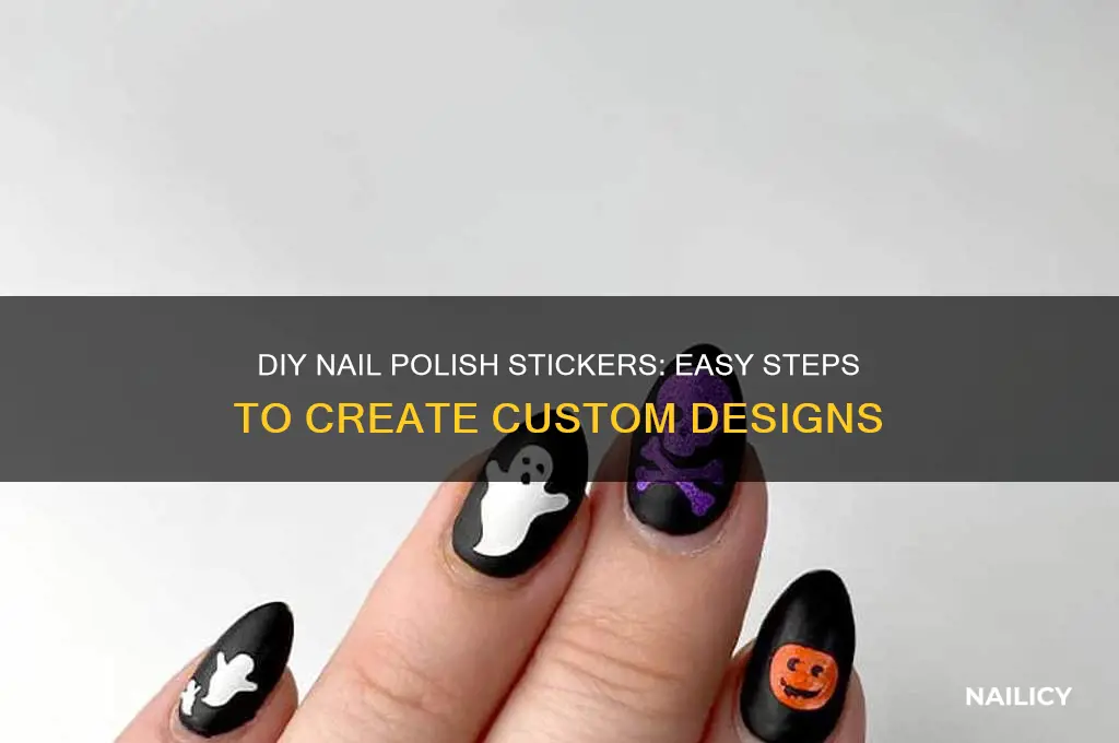 how do you make nail polish stickers