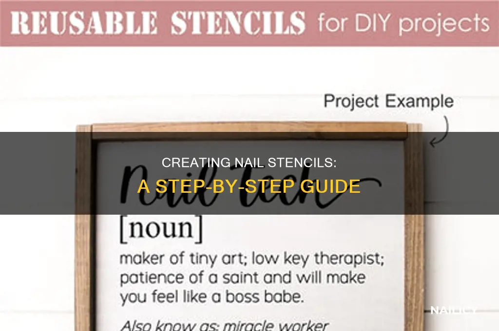how do you make nail stencils