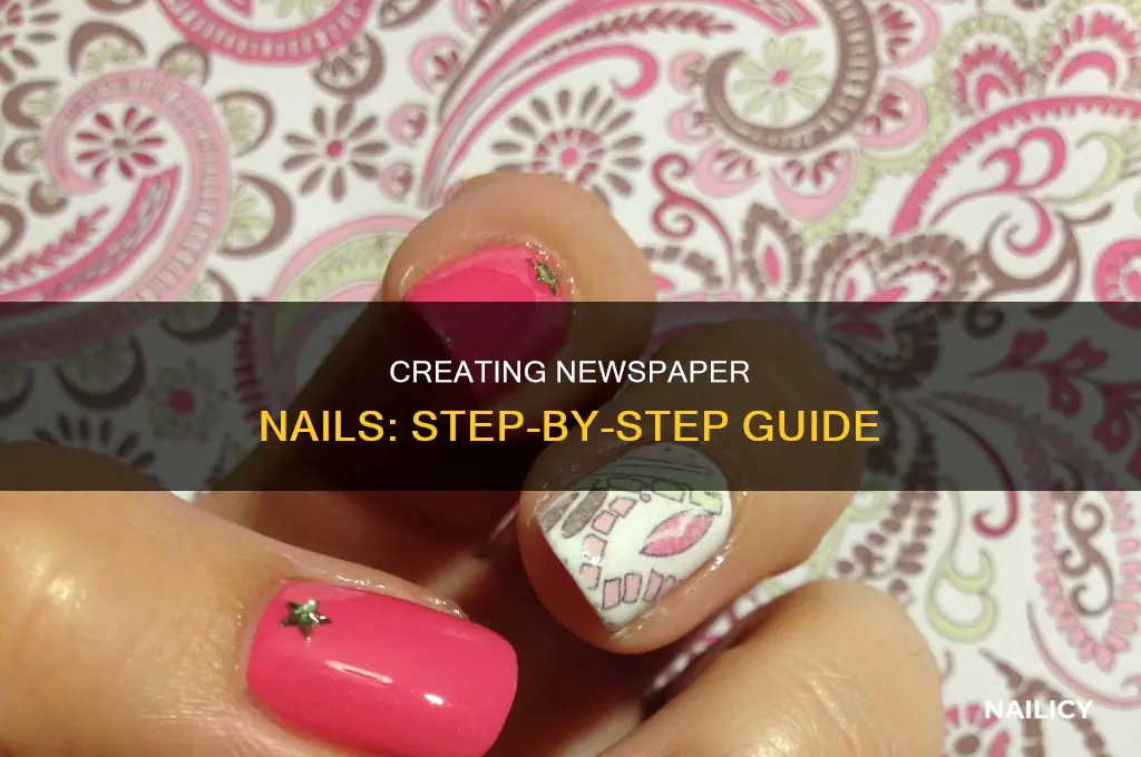 how do you make newspaper nails
