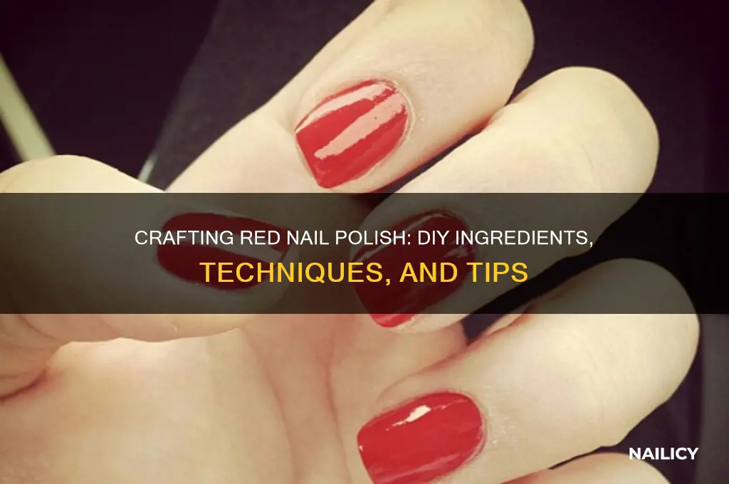 how do you make red nail polish