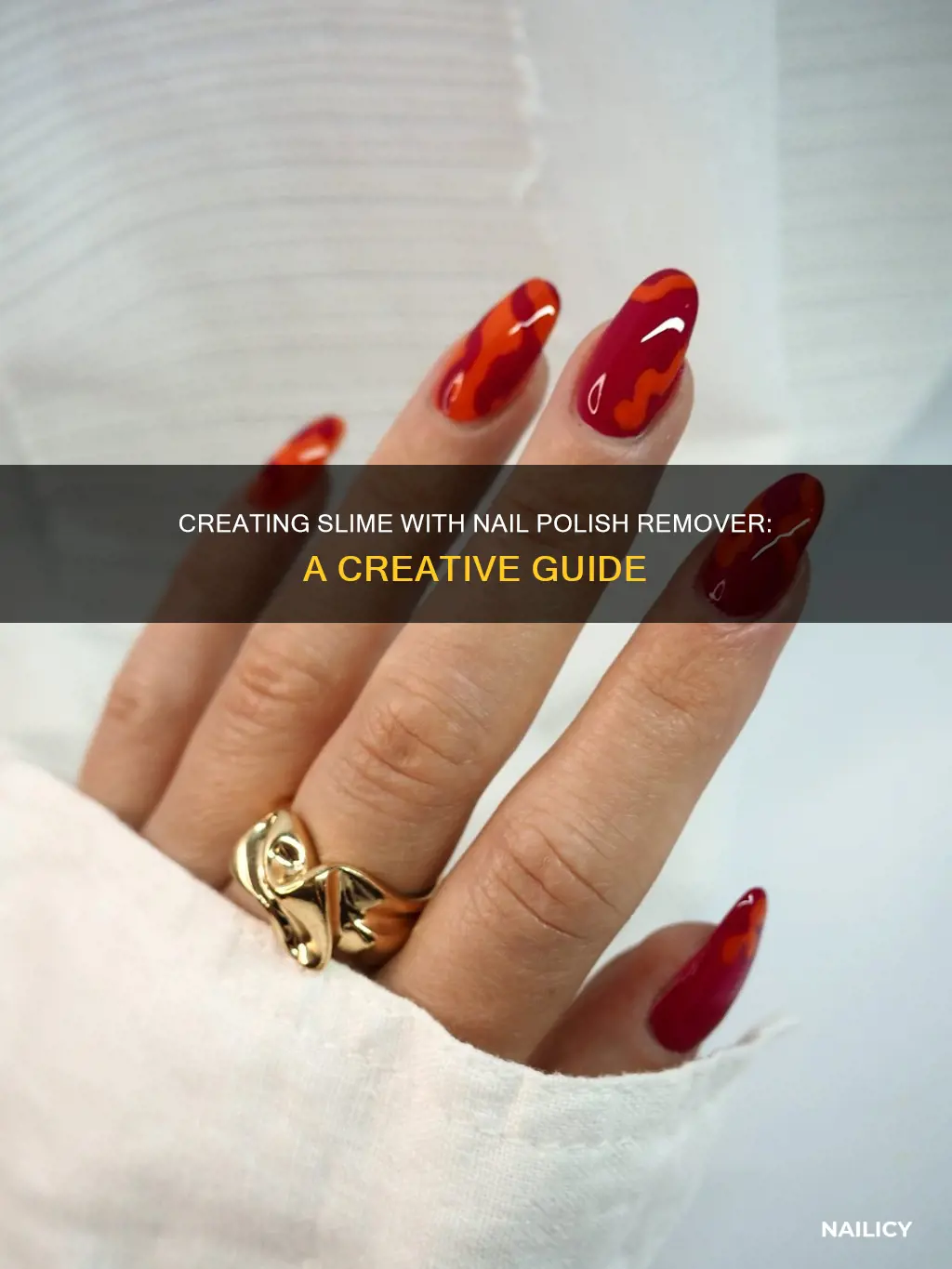 how do you make slime with nail polish remover