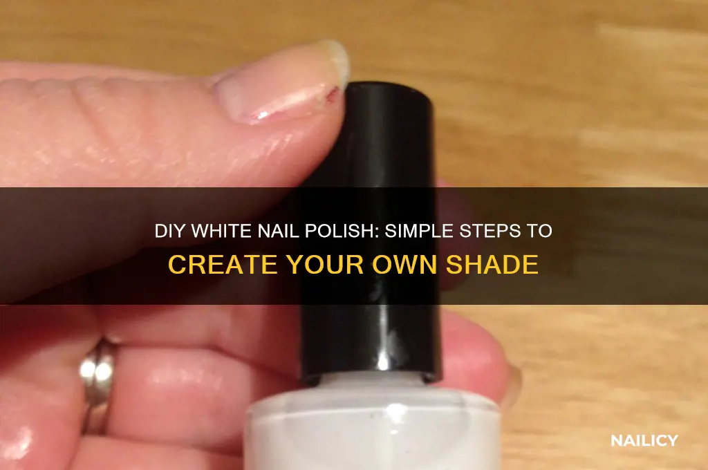 how do you make white nail polish