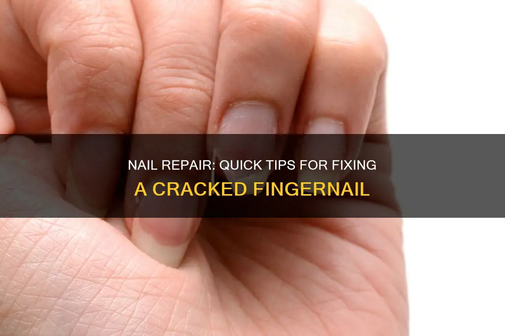 how do you mend a crack in a finger nail