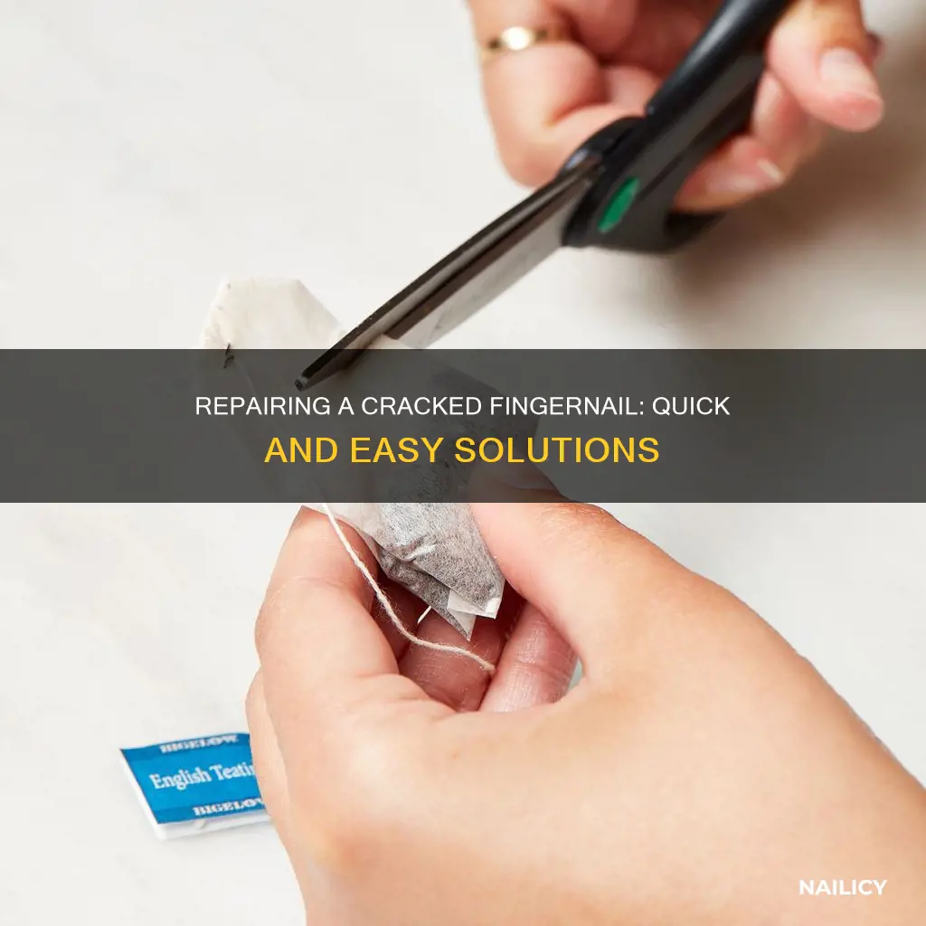 how do you mend a crack in a finger nail
