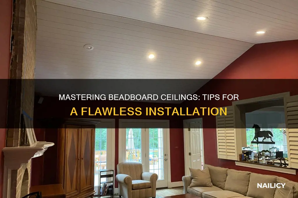 how do you nail a beadboard ceiling