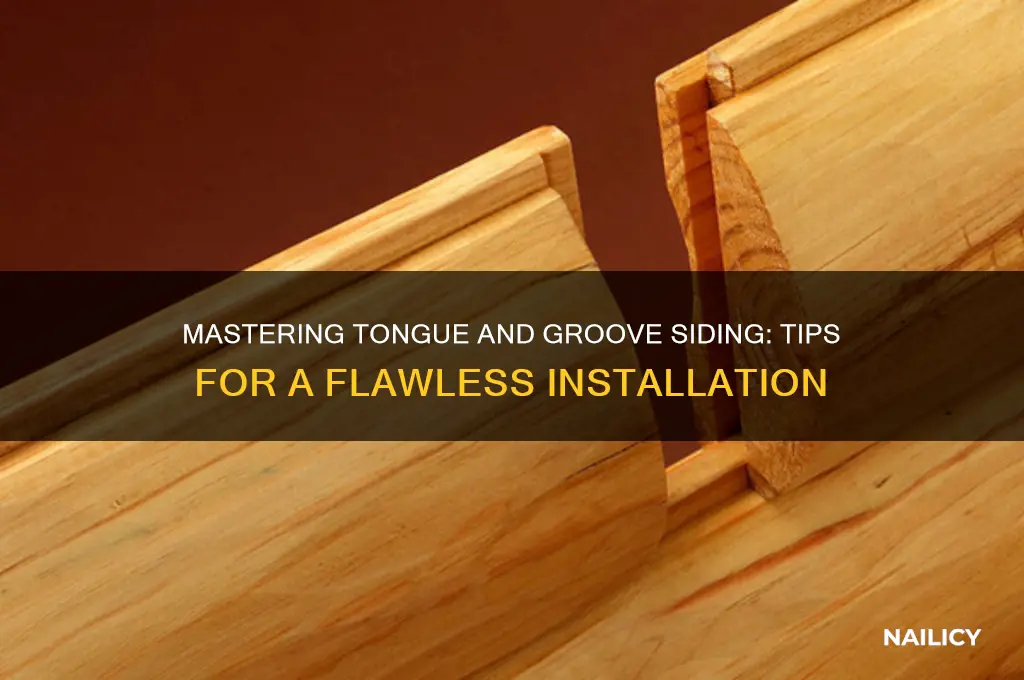 how do you nail tongue and groove siding