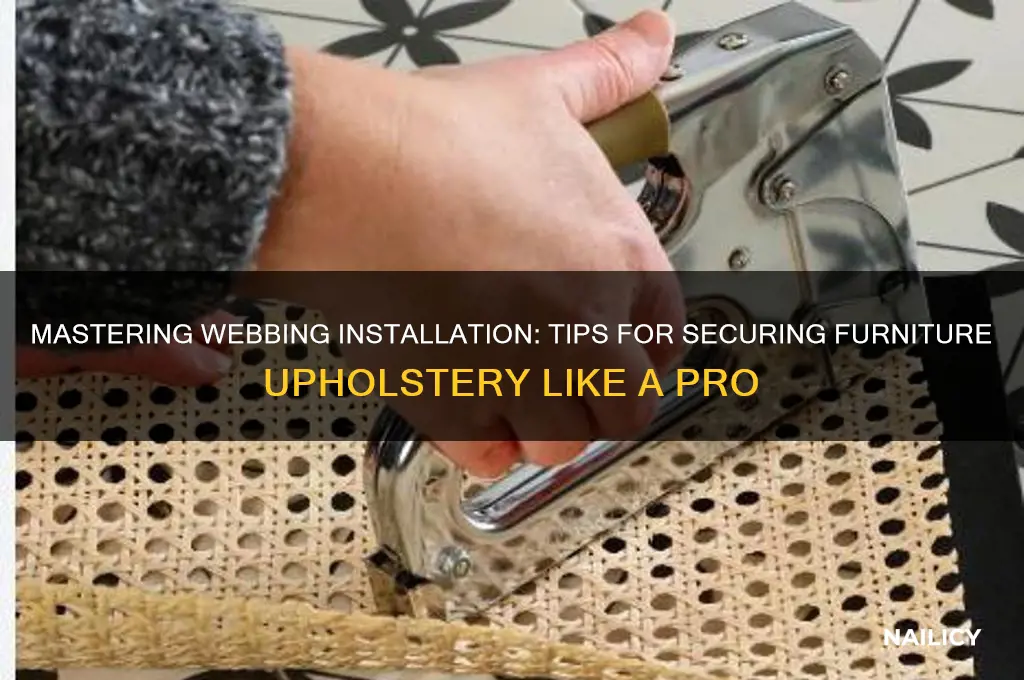 how do you nail webbing into furniture