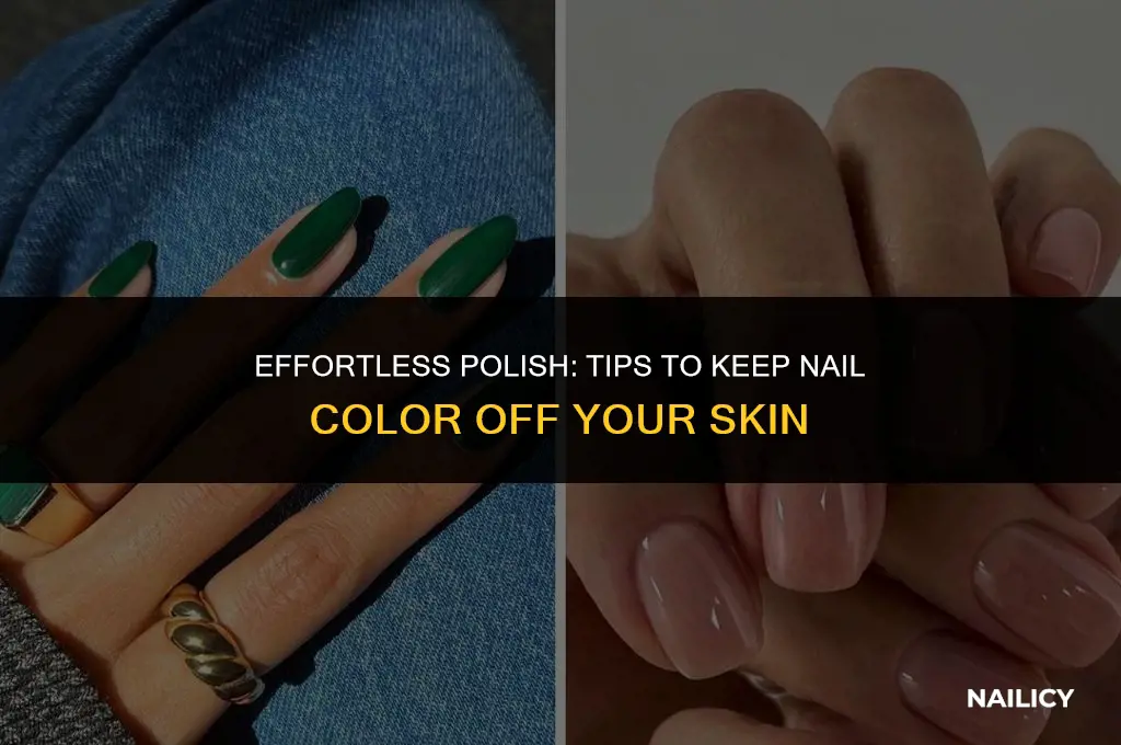 how do you not get nail polish on your skin