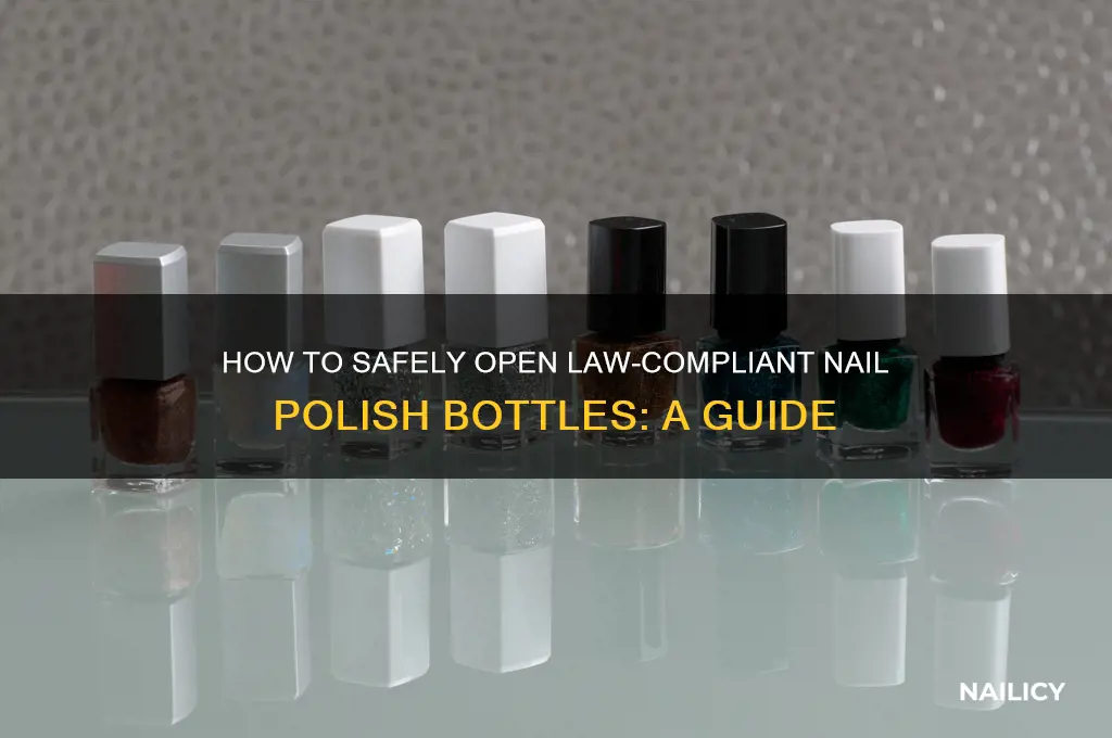 how do you open law nail polish