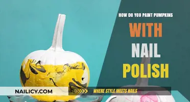 Creative Pumpkin Decor: Painting with Nail Polish for a Unique Look