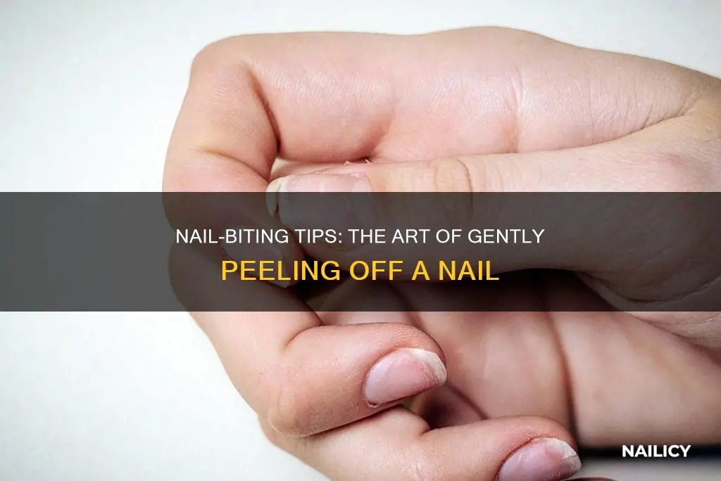 how do you peel a nail off a finger