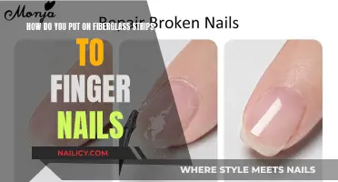 The Art of Applying Fiberglass Strips to Fingernails