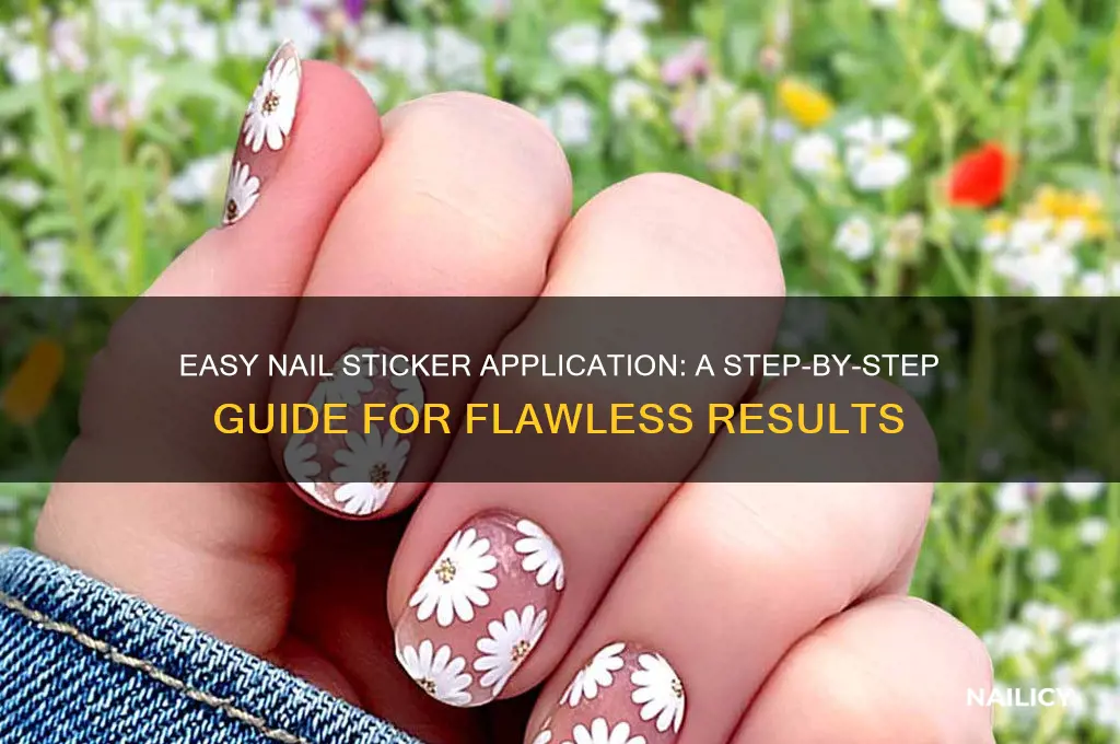 how do you put on nail stickers