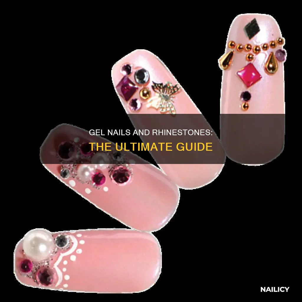 how do you put rhinestones on gel nails