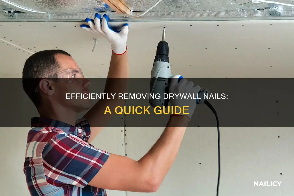 how do you remove a drywall nail