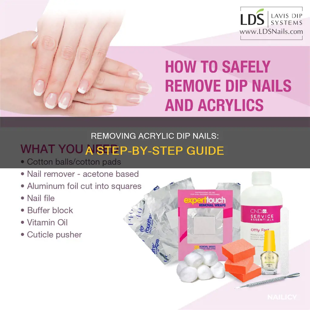 how do you remove acrylic dip nails
