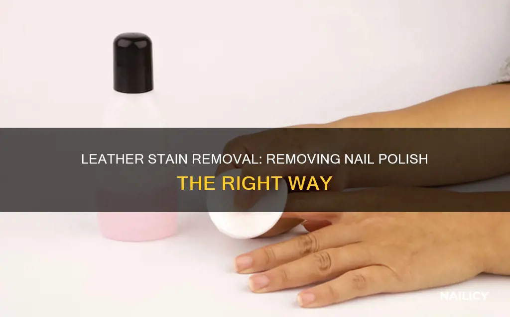 how do you remove dry nail polish from leather
