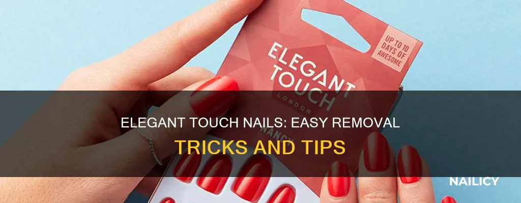 how do you remove elegant touch nails