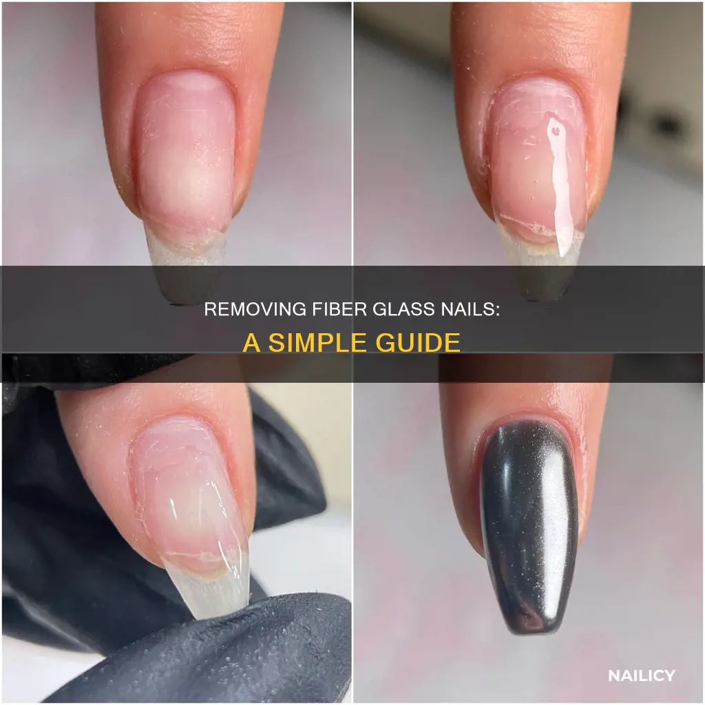 how do you remove fibre glass nails from your hands