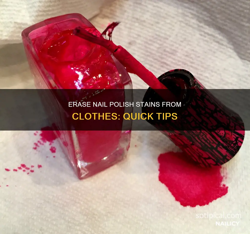 how do you remove fresh nail polish from clothera