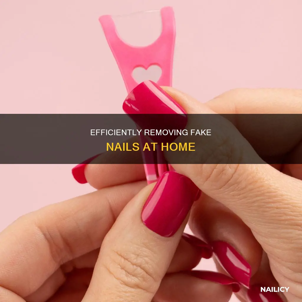how do you remove gake nails