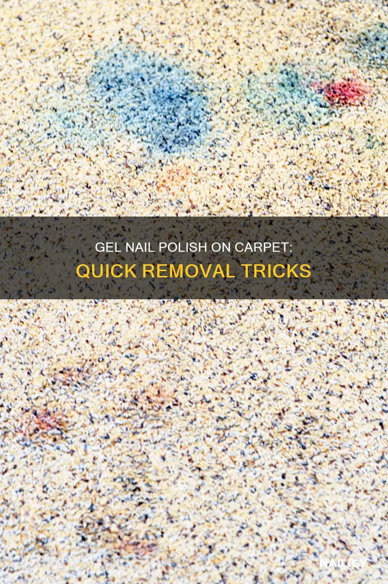 how do you remove gel nail polish from carpet