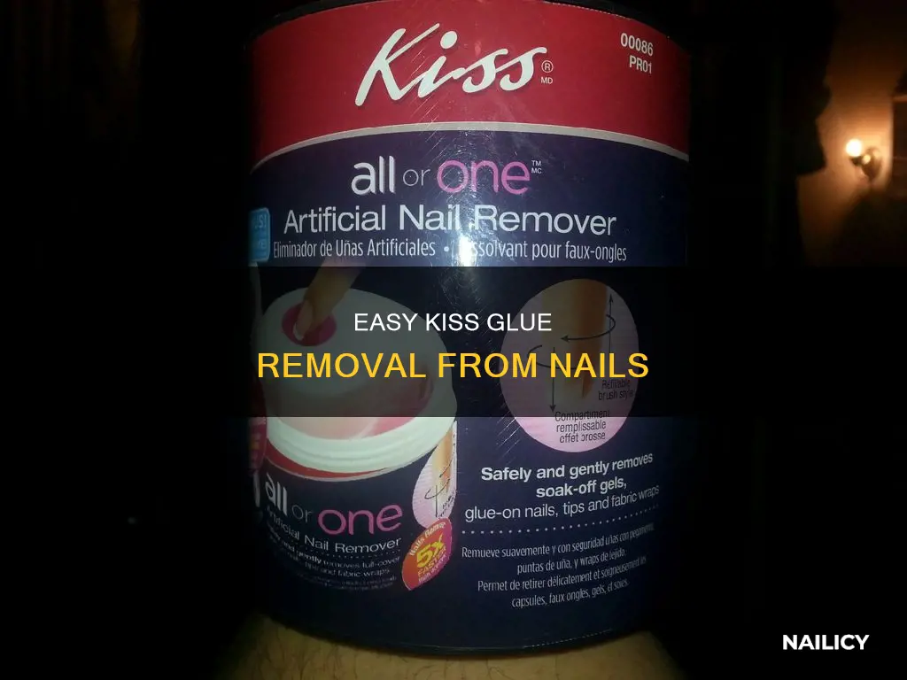 how do you remove kiss glue on nails