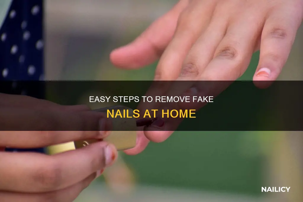 how do you remove my fake nails