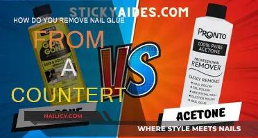 Quickly Remove Nail Glue from Your Countertop