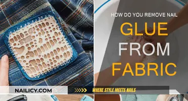 Get Rid of Nail Glue Stains on Fabric