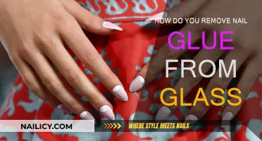 Get Rid of Nail Glue Stains on Glass