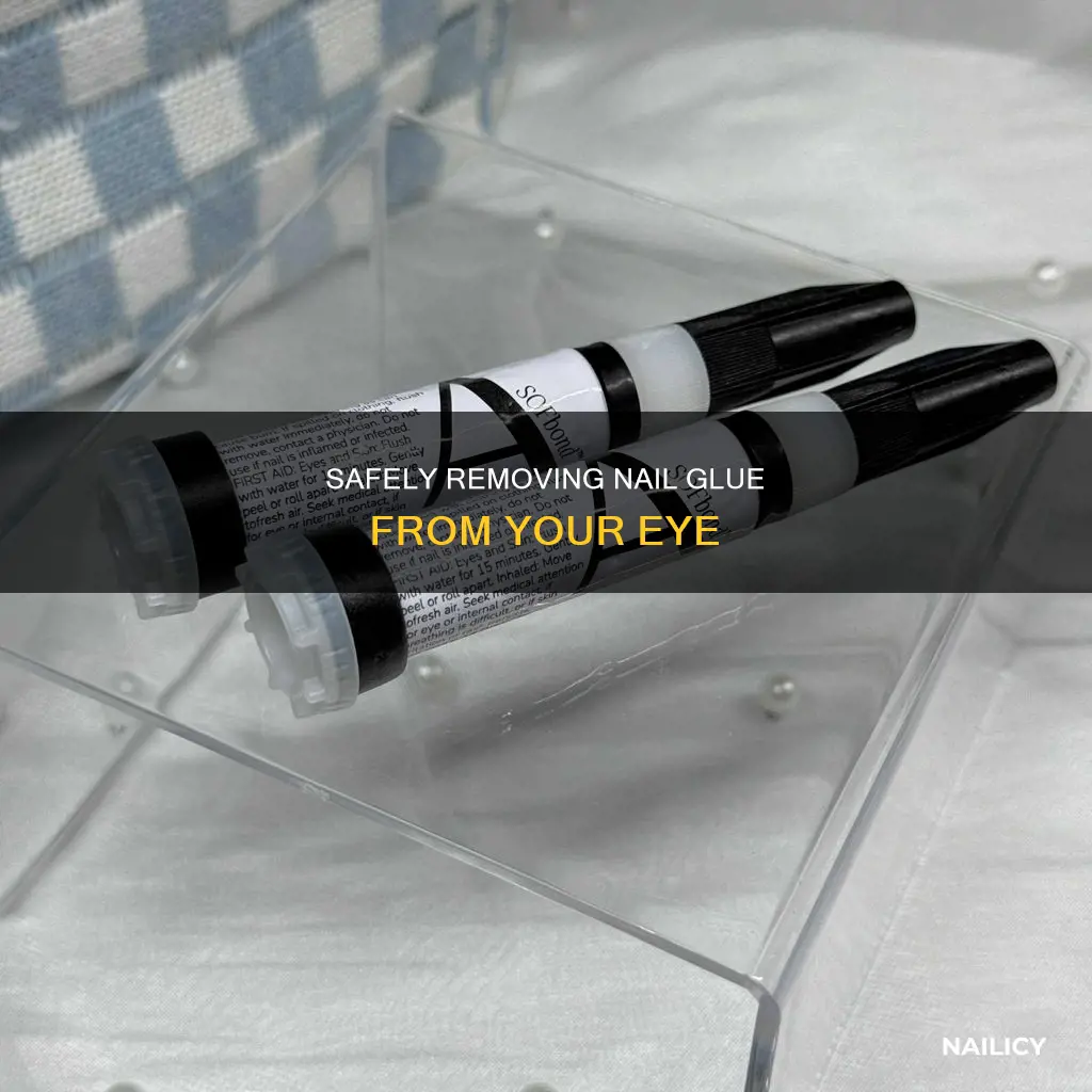 how do you remove nail glue from your eye