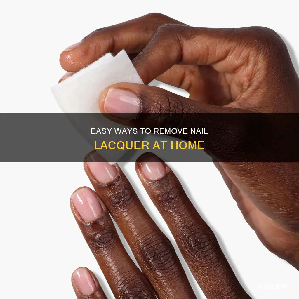 how do you remove nail lacquer