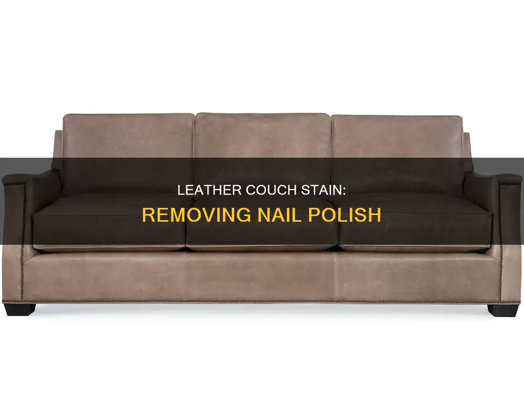 how do you remove nail polish from a leather couch