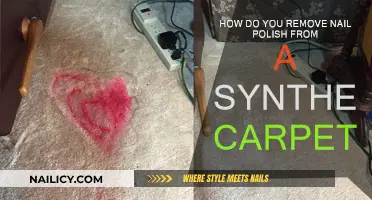Removing Nail Polish Stains from Synthetic Carpet
