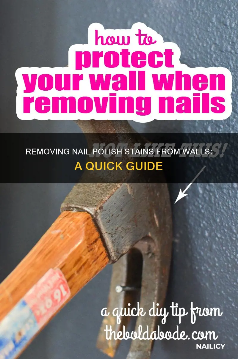 how do you remove nail polish from a wall
