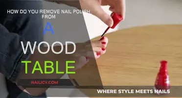 Removing Nail Polish Stains from Wood Tables